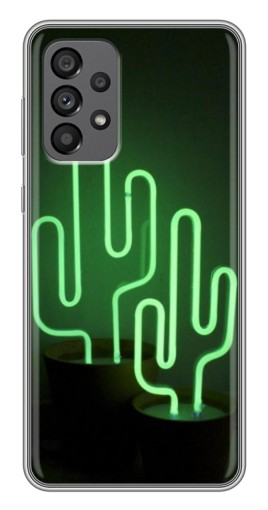 Чехол с печатью "Неоновый кактус" для Samsung Galaxy A73 (5G)