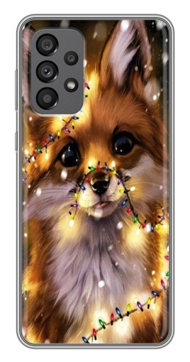 Силиконовый чехол с изображением "Новогодний лесенок" для Samsung Galaxy A73 (5G)