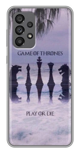 Силиконовый чехол с изображением "Play or Die" для Samsung Galaxy A73 (5G)