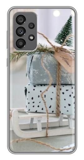 Чехол с печатью "Подарки на санках" для Samsung Galaxy A73 (5G)