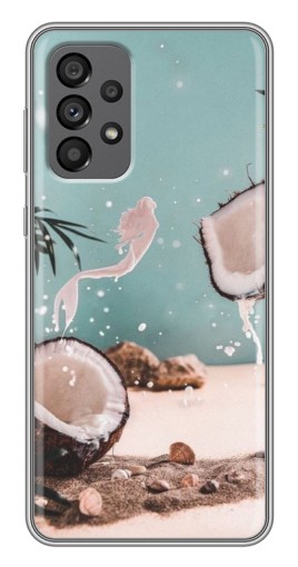 Чехол с печатью "Половинки кокоса" для Samsung Galaxy A73 (5G)