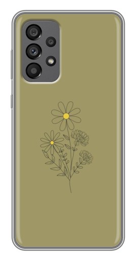 Чехол с печатью "Рисунок ромашка" для Samsung Galaxy A73 (5G)
