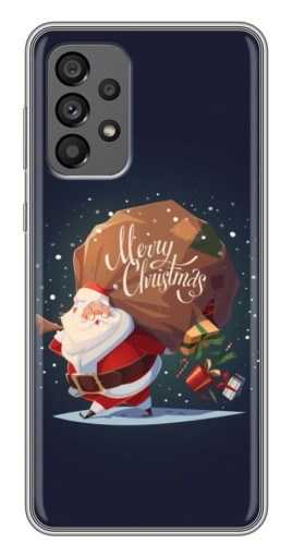 Силиконовый чехол с изображением "Санта с подарками" для Samsung Galaxy A73 (5G)