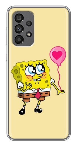 Чехол с принтом "СпанчБоб с шариком" для Samsung Galaxy A73 (5G)
