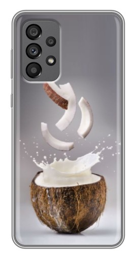 Чехол с картинкой "Стакан кокоса" для Samsung Galaxy A73 (5G)