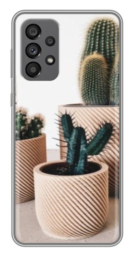 Чехол с картинкой "стильные кактусы" для Samsung Galaxy A73 (5G)