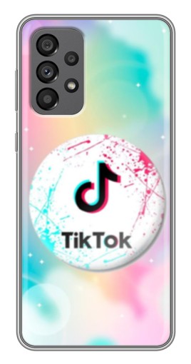 Силиконовый чехол с изображением "TikTok принт" для Samsung Galaxy A73 (5G)