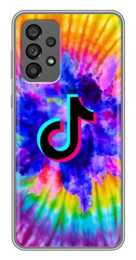 Силиконовый чехол с изображением "TikTok в красках" для Samsung Galaxy A73 (5G)