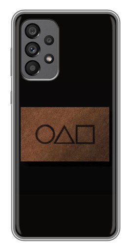 Силиконовый чехол с изображением "Визитка игра в кальмара" для Samsung Galaxy A73 (5G)