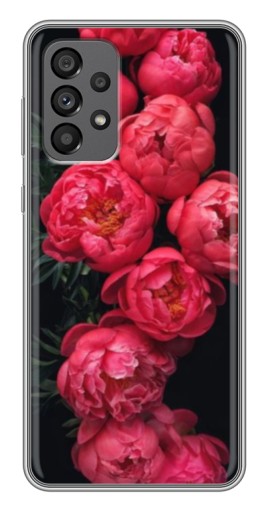 Чехол с картинкой "Яркие пионы" для Samsung Galaxy A73 (5G)