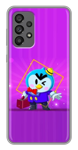 Силиконовый чехол с изображением "Яркий пингвин" для Samsung Galaxy A73 (5G)