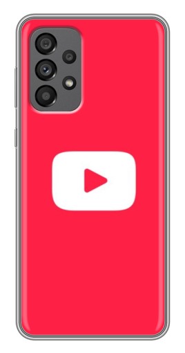 Чехол с принтом "YouTube Кнопка" для Samsung Galaxy A73 (5G)
