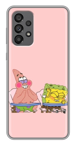 Силиконовый чехол с изображением "За партой" для Samsung Galaxy A73 (5G)