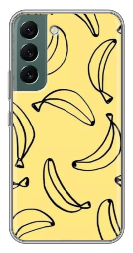 Силиконовый чехол с изображением "Бананчики" для Samsung Galaxy S22