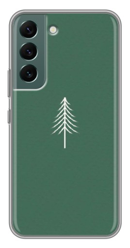 Чехол с принтом "Белая елка" для Samsung Galaxy S22