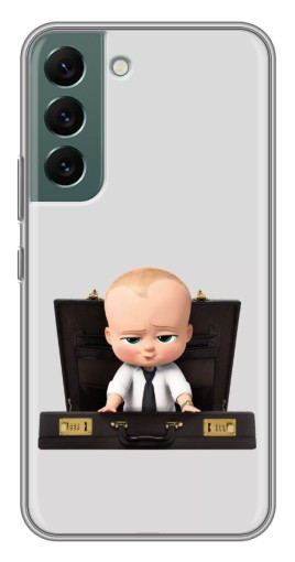 Чехол с картинкой "Босс с чемоданом" для Samsung Galaxy S22
