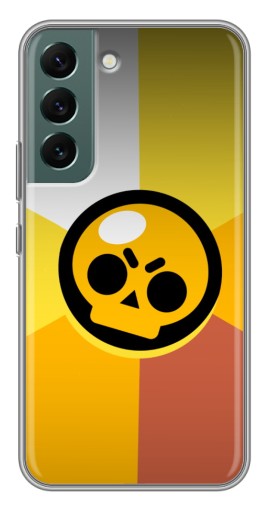 Чехол с печатью "Череп Бравл Старс" для Samsung Galaxy S22