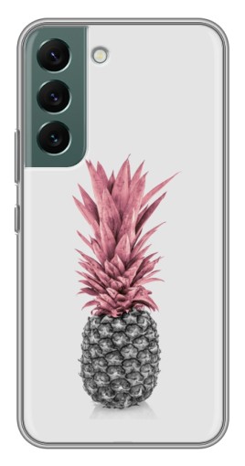Чехол с картинкой "Чёрно-белый ананас" для Samsung Galaxy S22