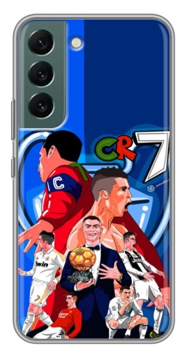 Силиконовый чехол с изображением "CR7" для Samsung Galaxy S22