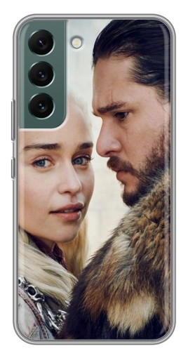 Силиконовый чехол с изображением "Дейнерис и Сноу" для Samsung Galaxy S22