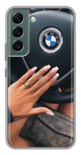 Чехол с принтом "Девушка в БМВ" для Samsung Galaxy S22