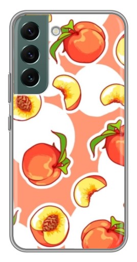 Чехол с печатью "Дольки персиков" для Samsung Galaxy S22