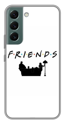 Чехол с картинкой "Друзья на диване" для Samsung Galaxy S22