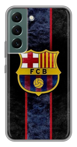 Силиконовый чехол с изображением "FCB" для Samsung Galaxy S22