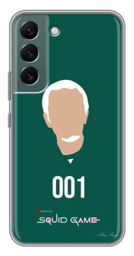 Силиконовый чехол с изображением "Игрок 001" для Samsung Galaxy S22