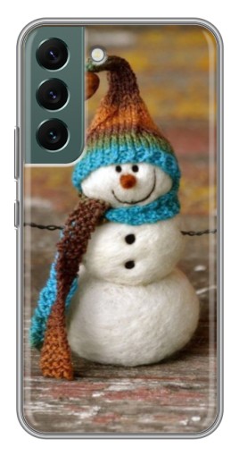 Чехол с печатью "Игрушечный снеговик" для Samsung Galaxy S22