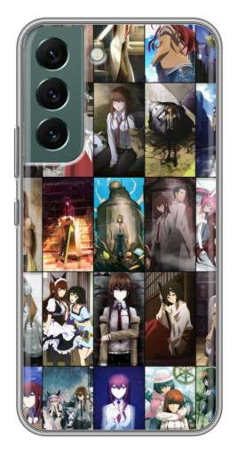 Силиконовый чехол с изображением "Коллаж Курису Макисе" для Samsung Galaxy S22