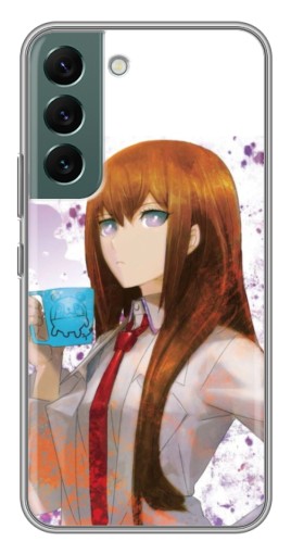Силиконовый чехол с изображением "Курису с чашкой" для Samsung Galaxy S22