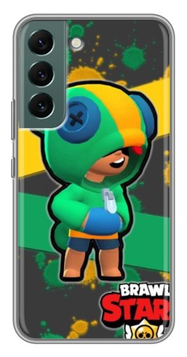 Чехол с принтом "Leon Brawl Stars" для Samsung Galaxy S22