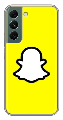 Силиконовый чехол с изображением "Лого Snapchat" для Samsung Galaxy S22