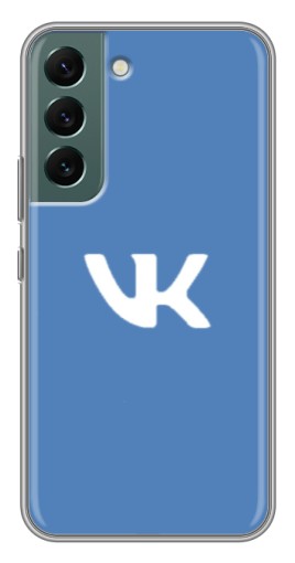 Чехол с картинкой "Лого ВК" для Samsung Galaxy S22