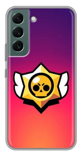 Чехол с печатью "Логотип Brawl Stars" для Samsung Galaxy S22