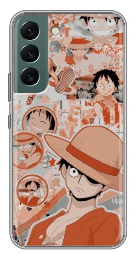 Чехол с печатью "Луффи" для Samsung Galaxy S22