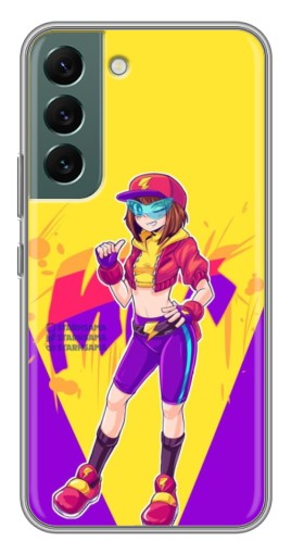 Чехол с картинкой "Макс Бравл Старс" для Samsung Galaxy S22