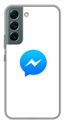 Чехол с картинкой "messenger logo" для Samsung Galaxy S22