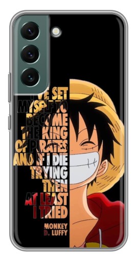 Чехол с картинкой "Монки Д. Луффи" для Samsung Galaxy S22