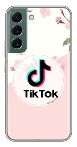 Чехол с картинкой "Нежный принт" для Samsung Galaxy S22