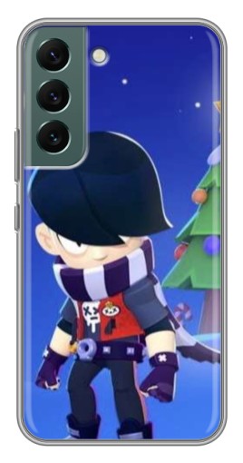 Силиконовый чехол с изображением "Новогодний Эдгард" для Samsung Galaxy S22