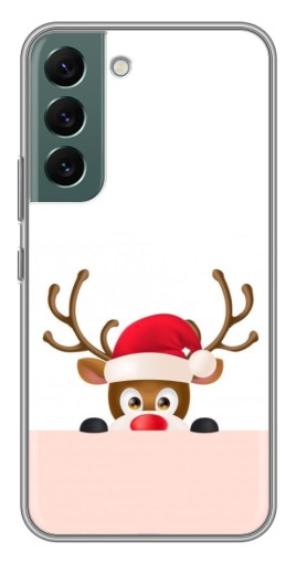 Чехол с принтом "Олень в шапке" для Samsung Galaxy S22