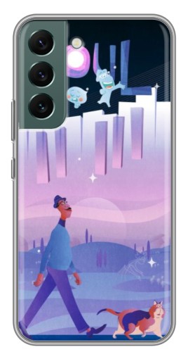Силиконовый чехол с изображением "Постер к мультику" для Samsung Galaxy S22