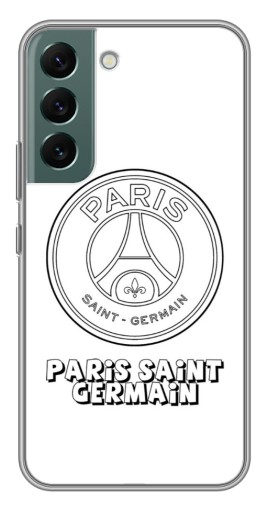 Силиконовый чехол с изображением "PSG логотип" для Samsung Galaxy S22