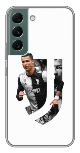 Чехол с картинкой "Роналду в Ювентусе" для Samsung Galaxy S22