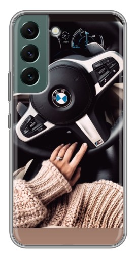 Чехол с картинкой "Руль БМВ" для Samsung Galaxy S22