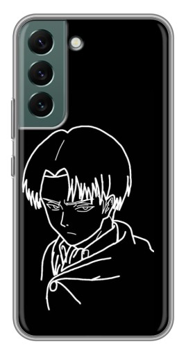 Силиконовый чехол с изображением "Силуэт Леви" для Samsung Galaxy S22
