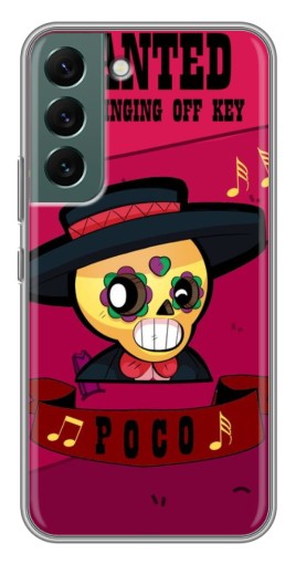 Чехол с печатью "WANTED POCO" для Samsung Galaxy S22