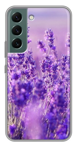 Силиконовый чехол с изображением "Яркая лаванда" для Samsung Galaxy S22